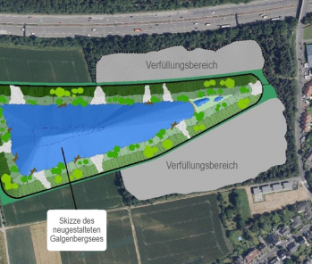 Teilverlegung des Galgenbergsees beginnt